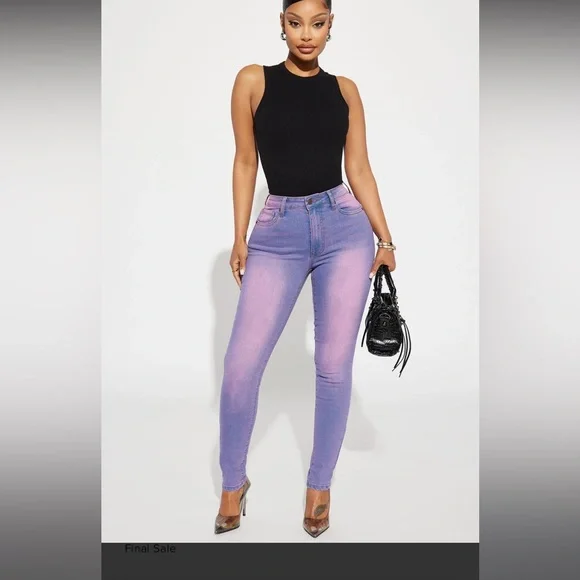 Hampton Tinted High Stretch Skinny Jeans - Picture 6 of 8